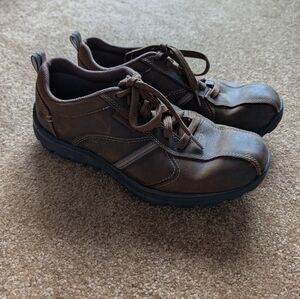 Skechers Men's Brown Leather Casual Shoes